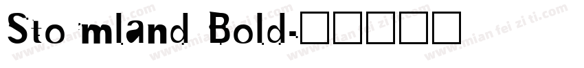 Stormland Bold字体转换